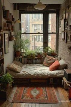 Covered balcony arranged for outdoor coffee and reading.